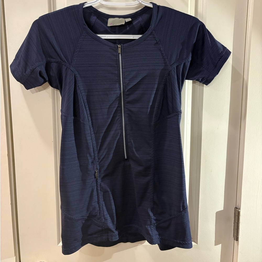 Athleta Dark Blue Short Sleeve Top